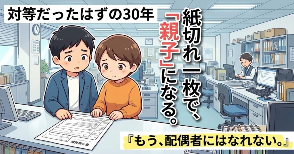 同性婚の代わりに養子縁組?二度と配偶者になれない法的理由