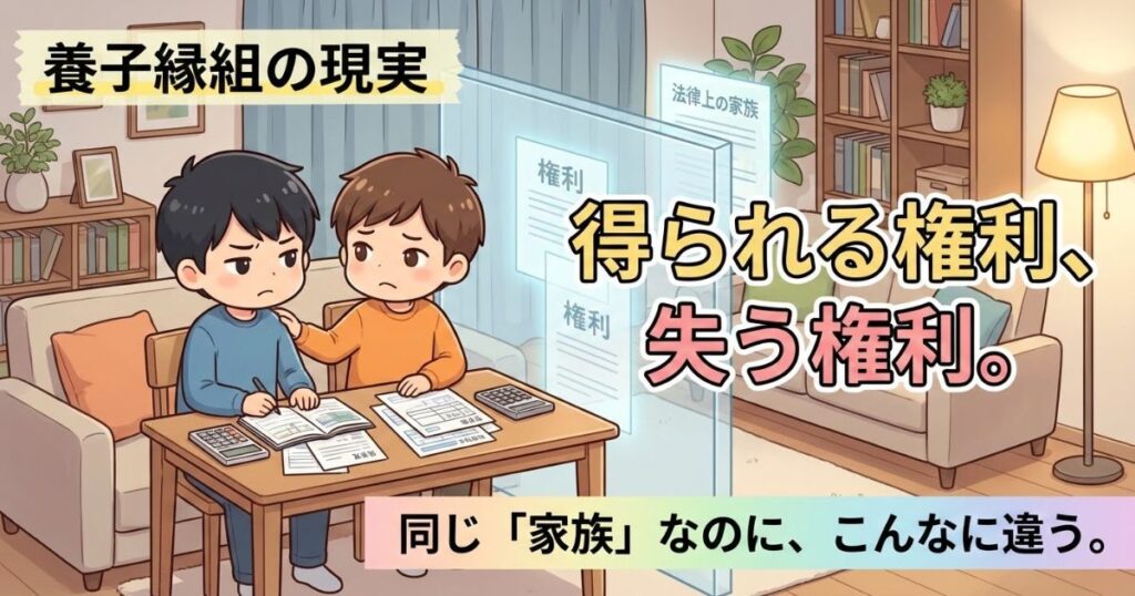 同性婚の代わりに養子縁組?二度と配偶者になれない法的理由