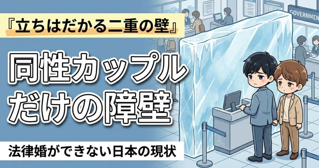 同性婚と海外赴任｜30年連れ添っても「配偶者」になれない日本の現実