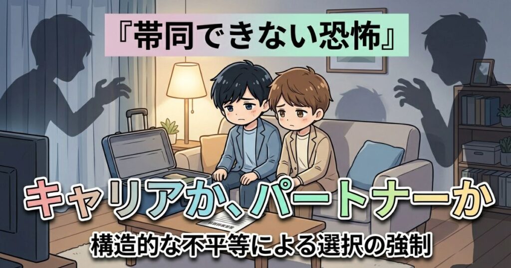 同性婚と海外赴任｜30年連れ添っても「配偶者」になれない日本の現実