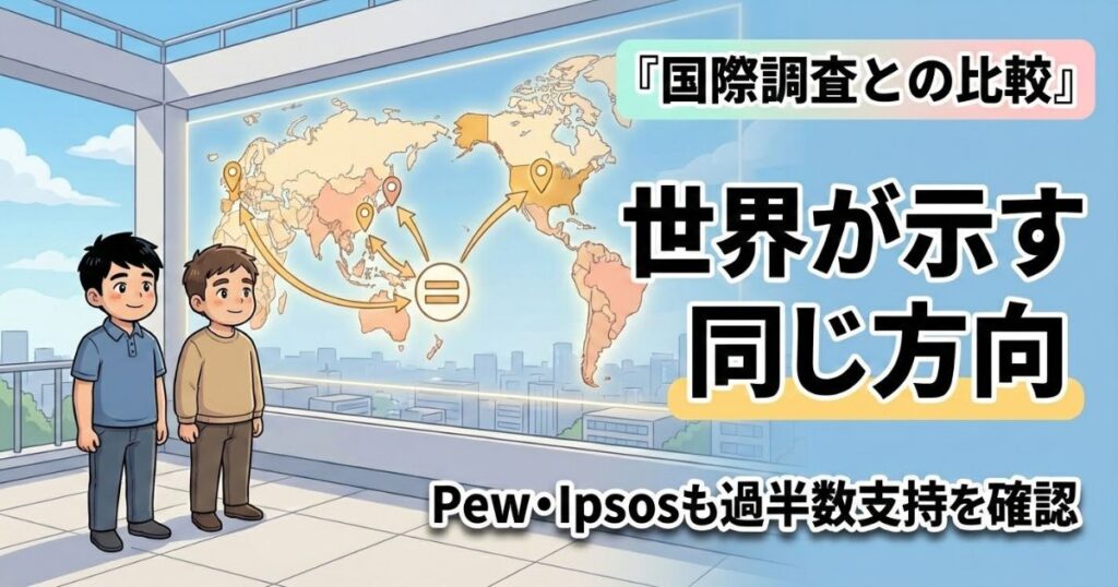 同性婚「賛成7割は嘘」？朝日から産経まで20件が出した同じ答え